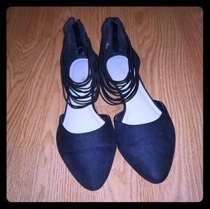 Nicole Flats with elastic ankle straps- 12